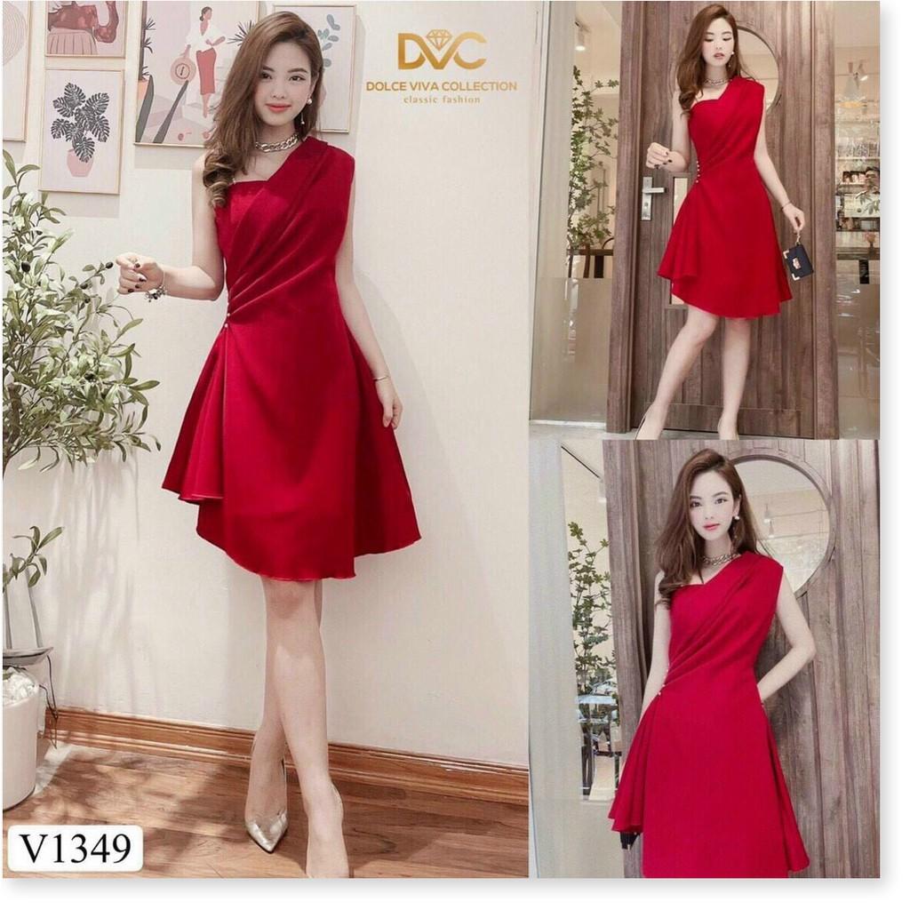ĐẦM UMI ĐÍNH NGỌC MÀU ĐỎ SANG TRỌNG,CHẤT LIỆU UMI THOÁNG MÁT CHO MÙA HÈ THỜI TRANG LANO STORE 99