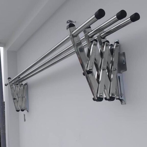 Giàn Phơi Quần Áo Thông Minh Xếp Ngang INOX Cao Cấp Ống 22