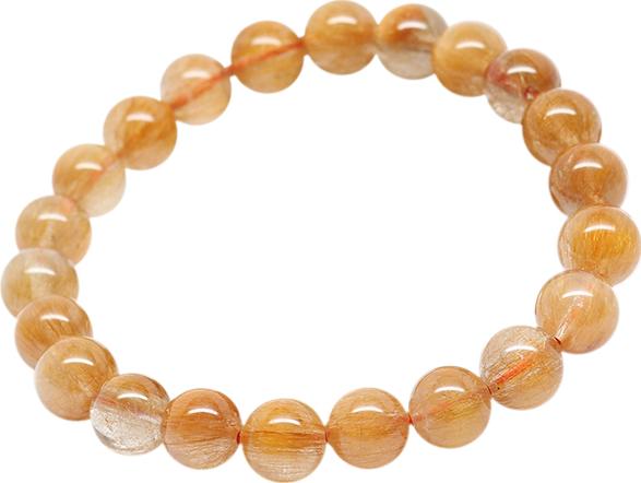 Vòng Thạch Anh Tóc Đỏ Cam Vip Ngọc Quý Gemstones VT97