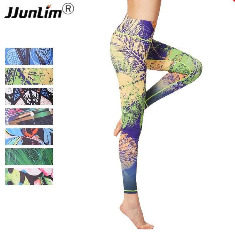 Năm 2018 in Tập Thể Dục Quần Legging Lưng Cao, Tập Yoga Quần Co Giãn Quần Legging Nữ Tập Gym Nữ Quần Tập Luyện Tập Yoga Chạy Chặt Quần