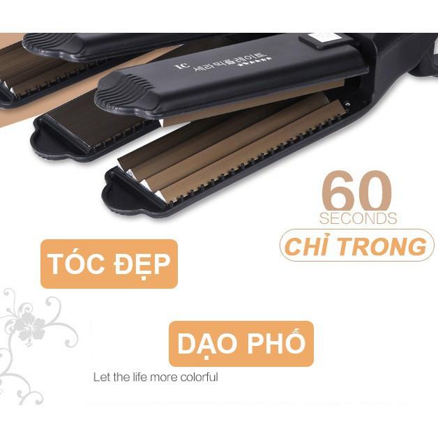 Máy Dập Xù Bản To Cao Cấp, Ép uốn tóc Chuyên Dụng Trong Các Salon DX01