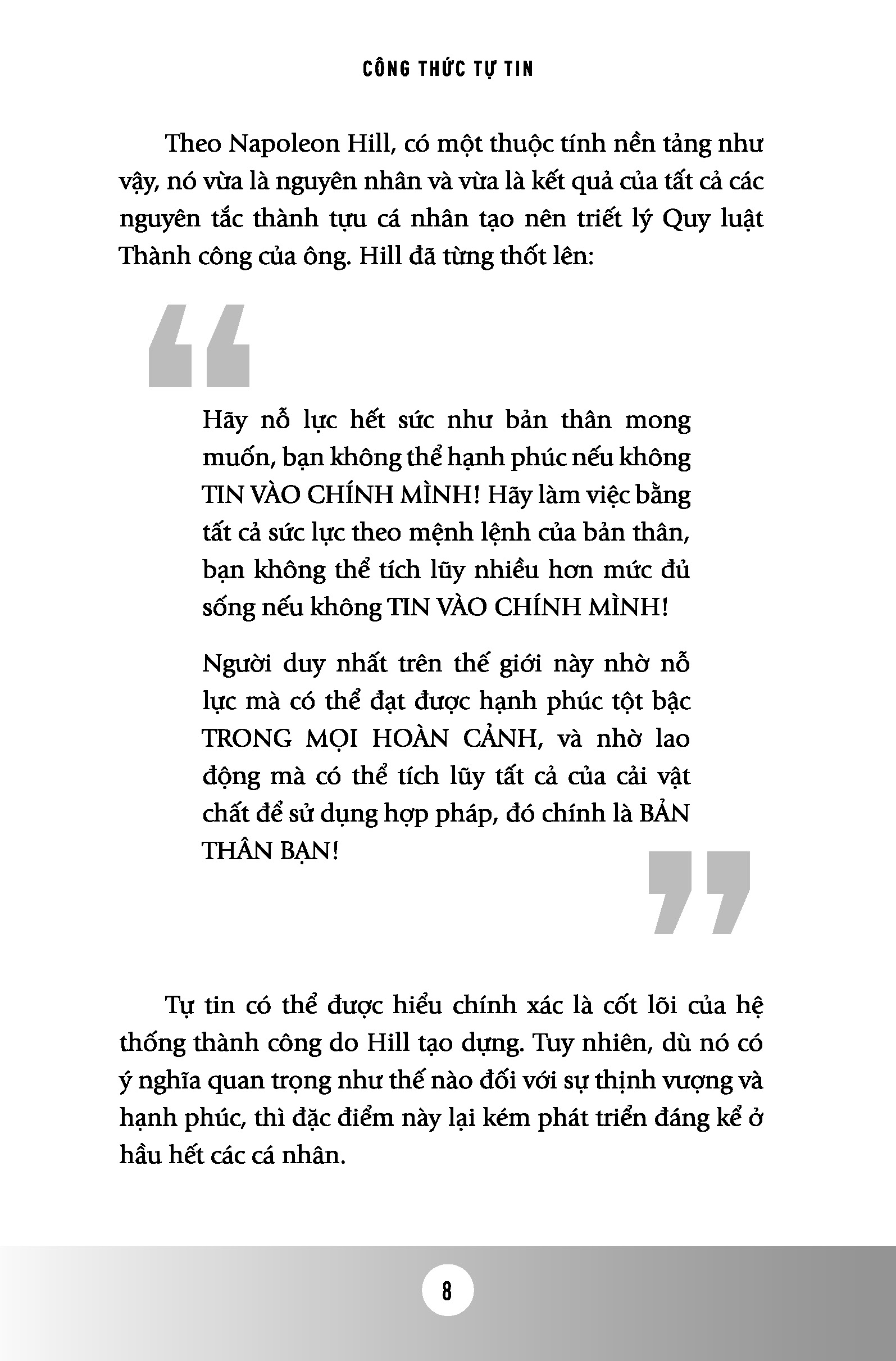 Công Thức Tự Tin Để Vươn Tới Sự Tự Lập Và Thành Công - Napoleon Hill