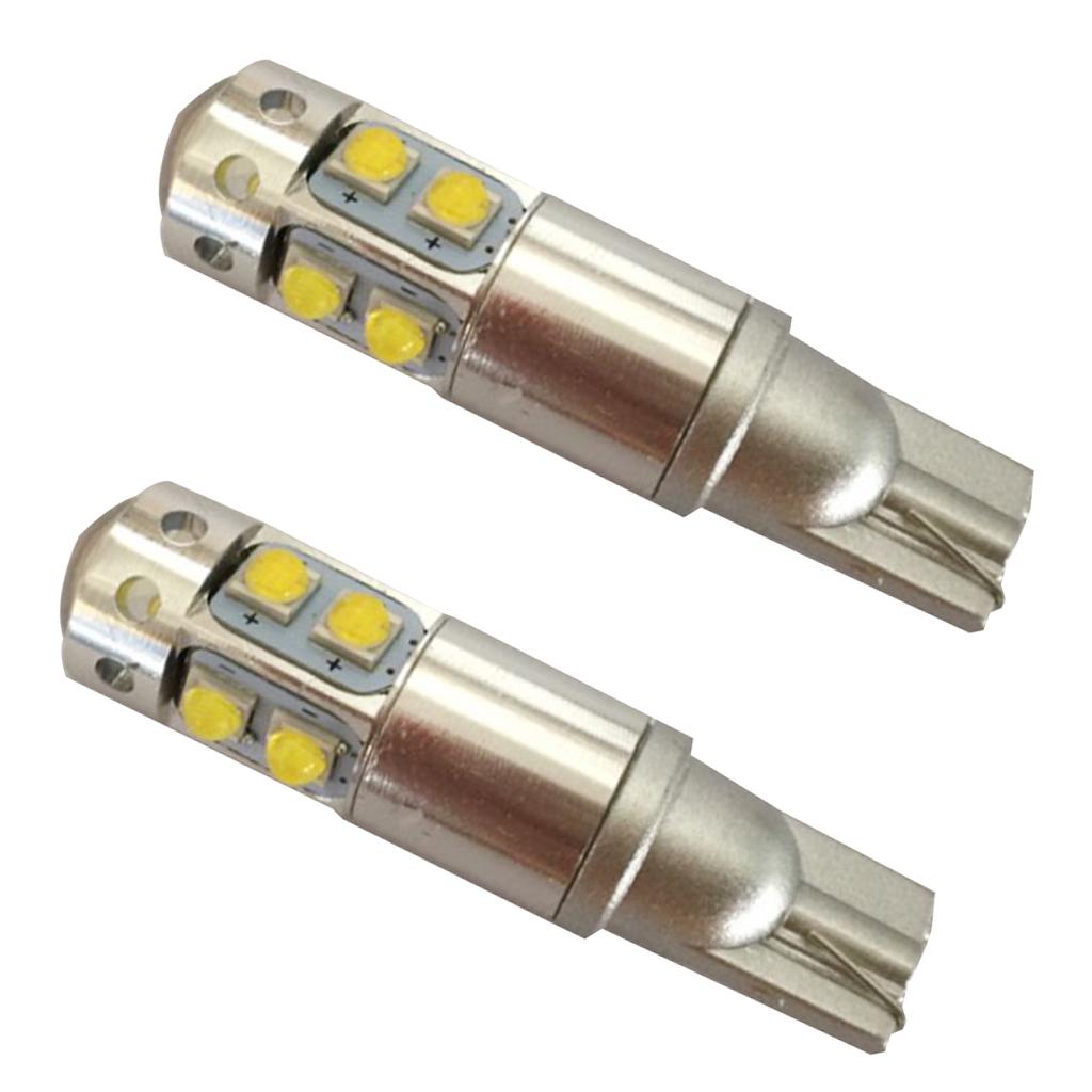 2pcs T10 50W Headlight Durable and Practical Fog Bulb Led Bulbs White