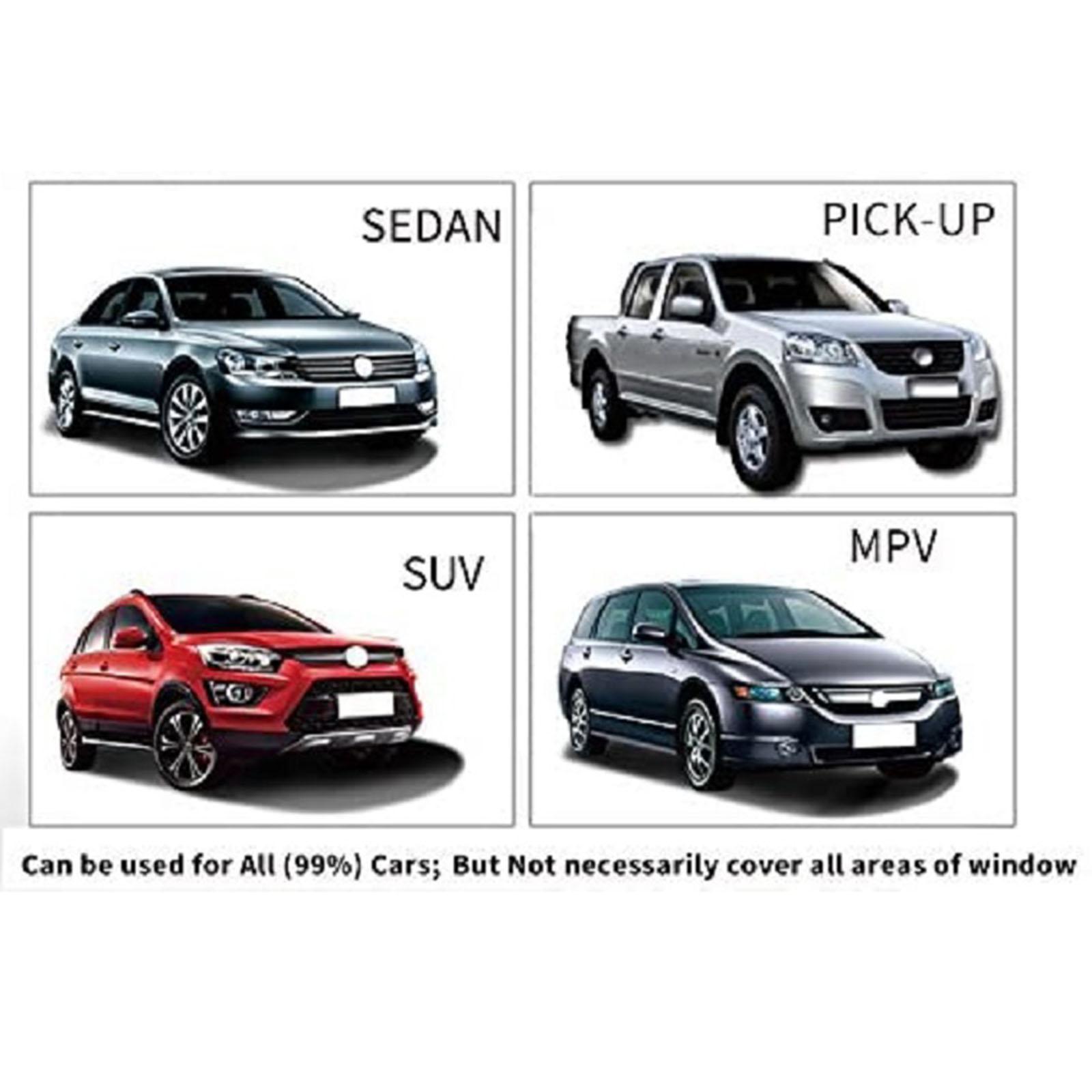 4 Pieces Car Magnetic Rear Front Side Window Sunshade Shade, Retractable, Professional Accessories