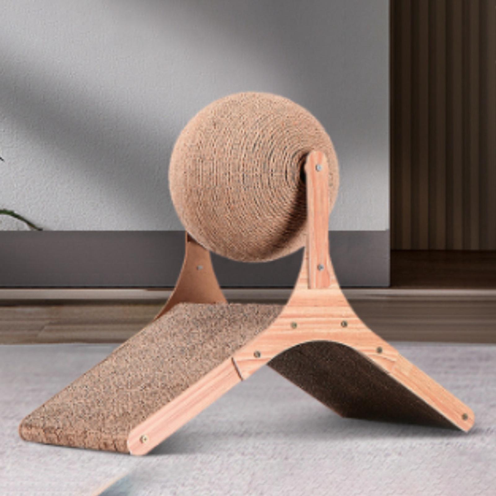 Cat Scratcher Toy Interactive Pet Toy Rotatable Ball Playing Scratching Ball