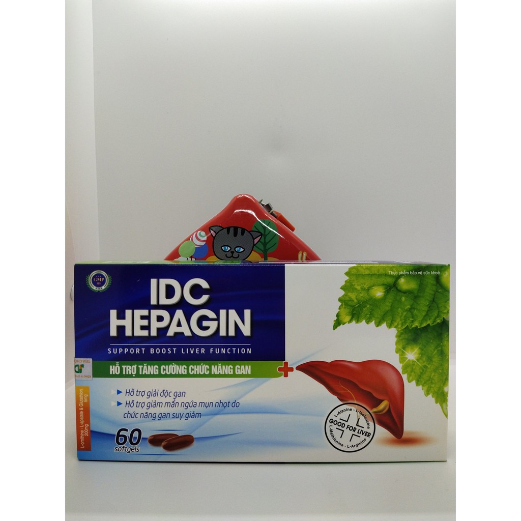 IDC LIVERTOP, Hỗ trợ thanh nhiệt, mát gan, giúp giải độc gan và bảo vệ gan, hỗ trợ tăng cường chức năng gan, Hộp 60 viên