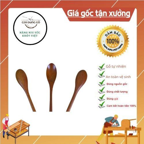 Thìa sinh tố bằng gỗ Nhãn an toàn dùng cho ăn uống ,decor - Đồ dùng nhà bếp 68