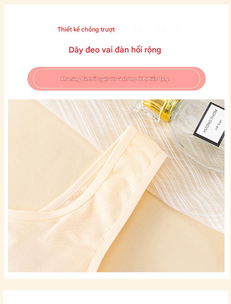 Áo Bra Cotton Mút Liền Dành Cho Học Sinh 1395 – Êm Mềm, Thoáng Khí, Nâng Đỡ Tự Nhiên