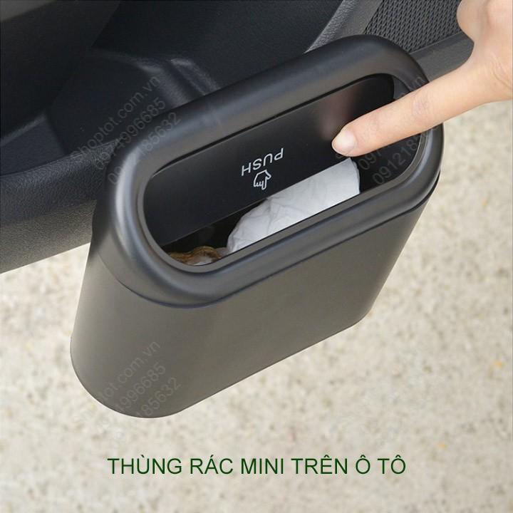 Thùng rác mini trên xe ô tô, loại gắn cửa xe rất tiện dụng