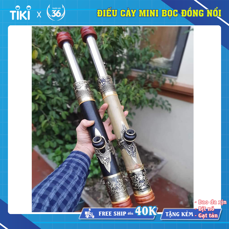 Điếu Cày Mini Biến Hình Bọc Đồng Nổi Đẹp