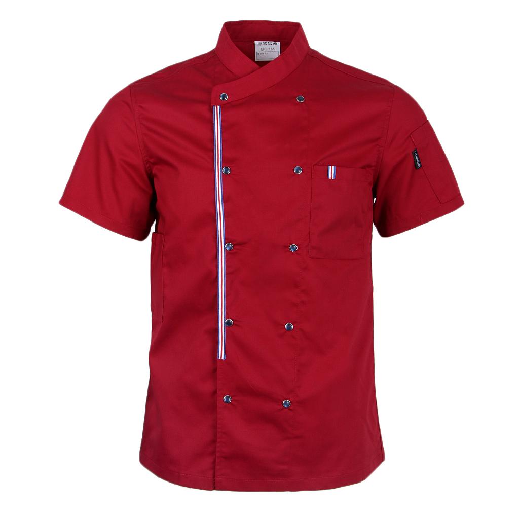 2 Pcs Mens Fashion Chef Coat Jacket Chef Vest Uniform with Front Pocket XXL