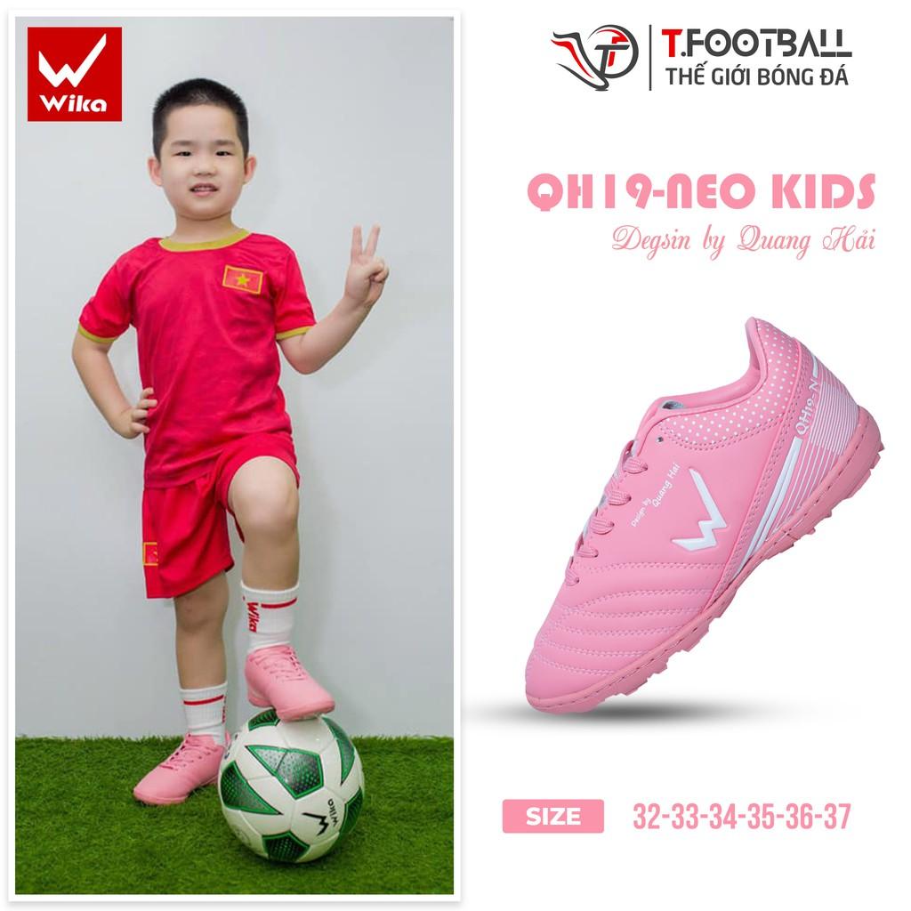 Giày Đá Bóng Trẻ Em WIKA QH19 NEO Chính Hãng KID Da Microfiber Siêu Mềm Mại
