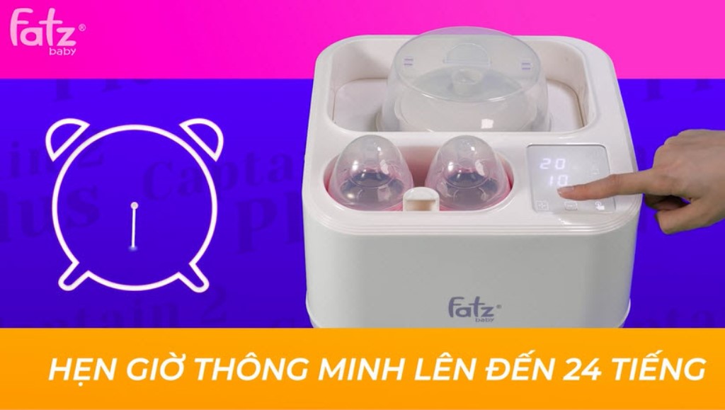 MÁY TIỆT TRÙNG SẤY KHÔ NẤU CHÁO THÔNG MINH TÍCH HỢP MÁY HÂM SỮA FATZBABY CAPTAIN 2 PLUS - FB4316SL