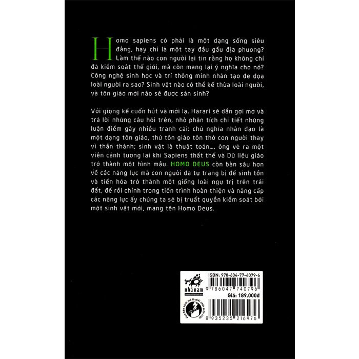 Homo Deus: Lược Sử Tương Lai - Yuval Noah Harari - Dương Ngọc Trà dịch -