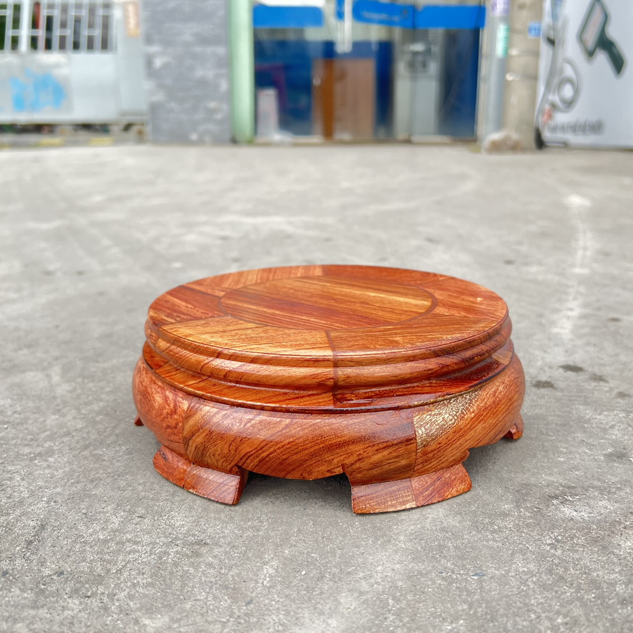 Đôn gỗ hương tròn kê tượng chắc chắn bền bỉ đường kính 10cm