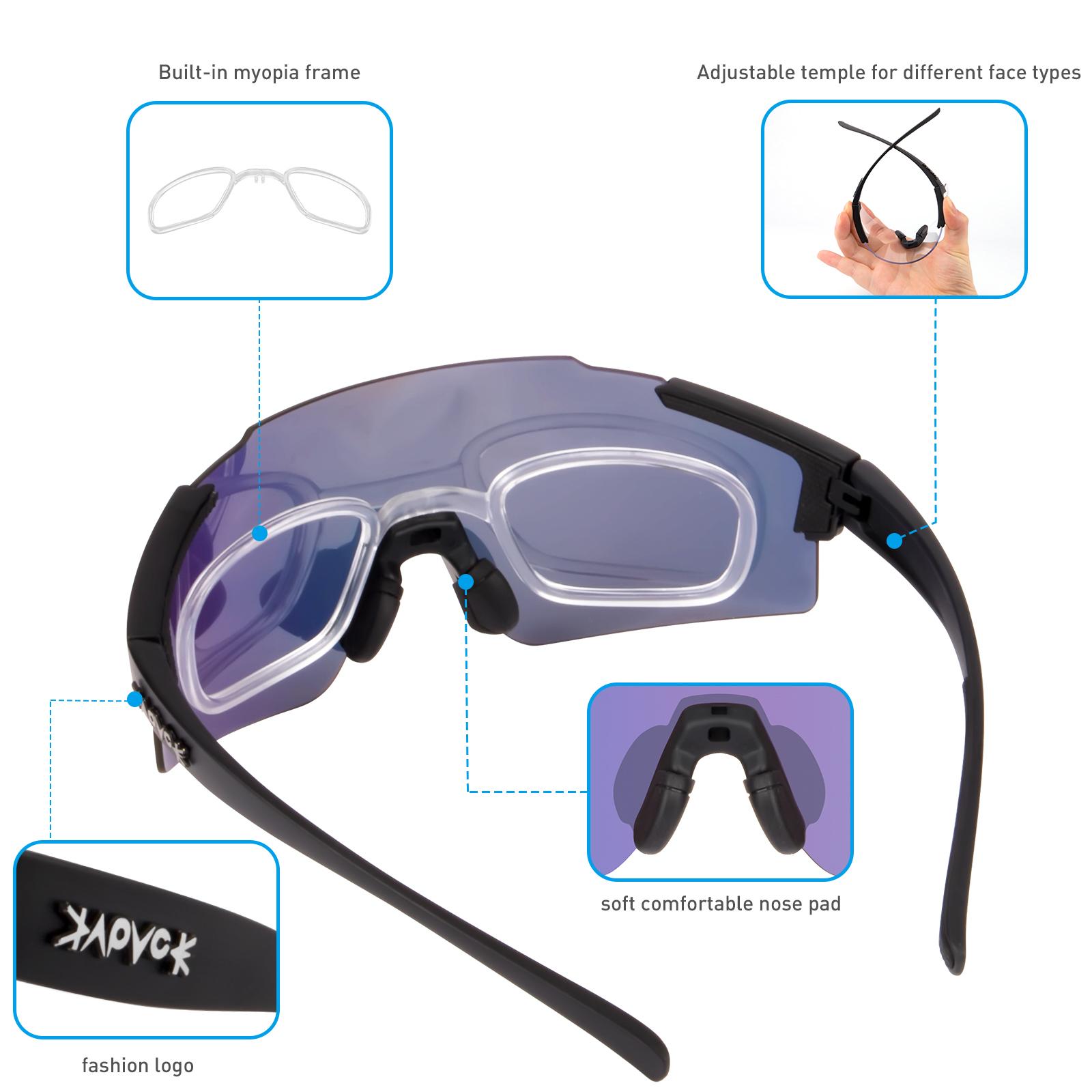 Kính đạp xe mới đua UV400 Phân cực Thể thao Núi Kính râm xe đạp Đàn ông kính xe đạp MTB MT Color: 08 Lenses Color: 1 Lens