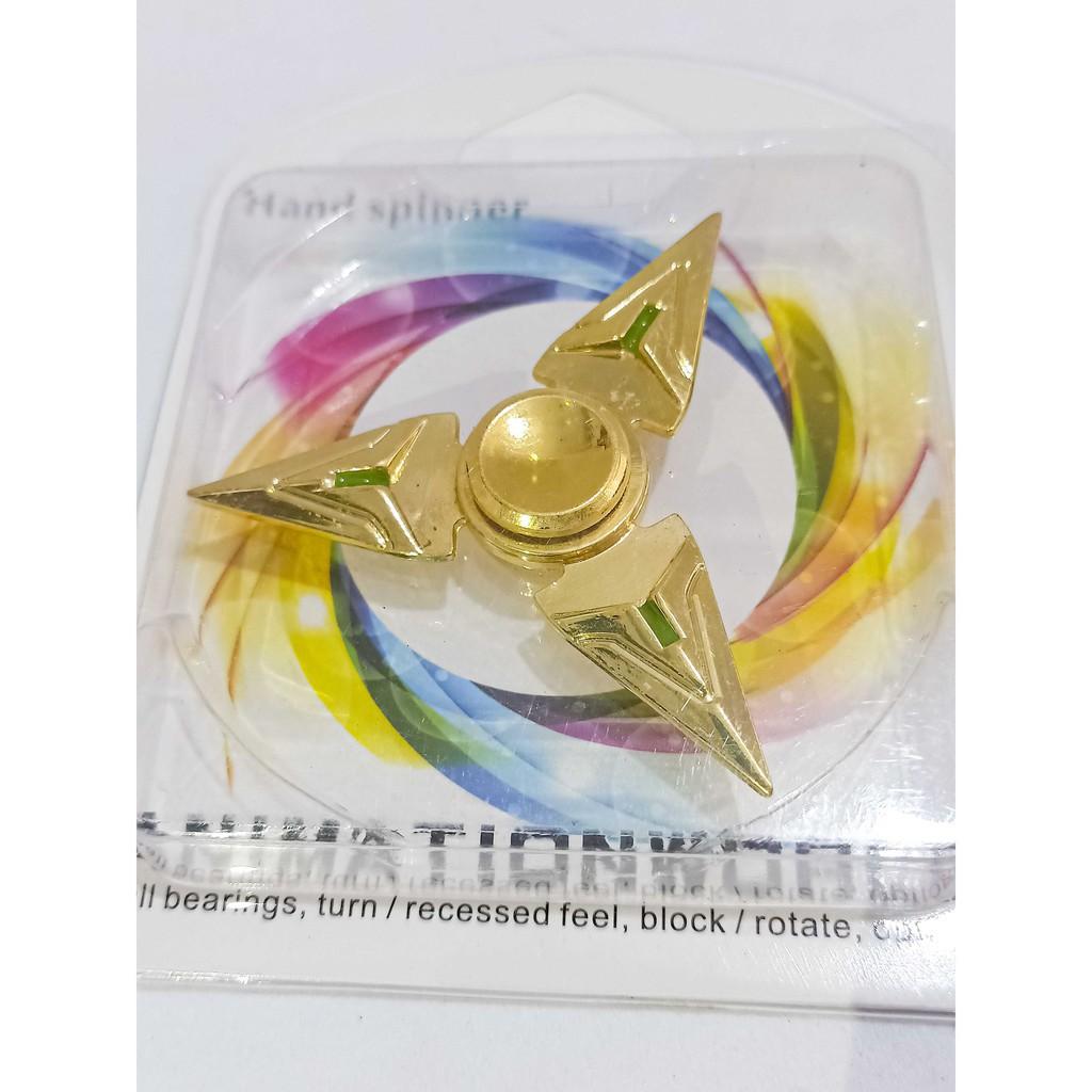 Con Quay Hand Fidget Spinner Kim Loại màu vàng loại đẹp- Con quay spinner