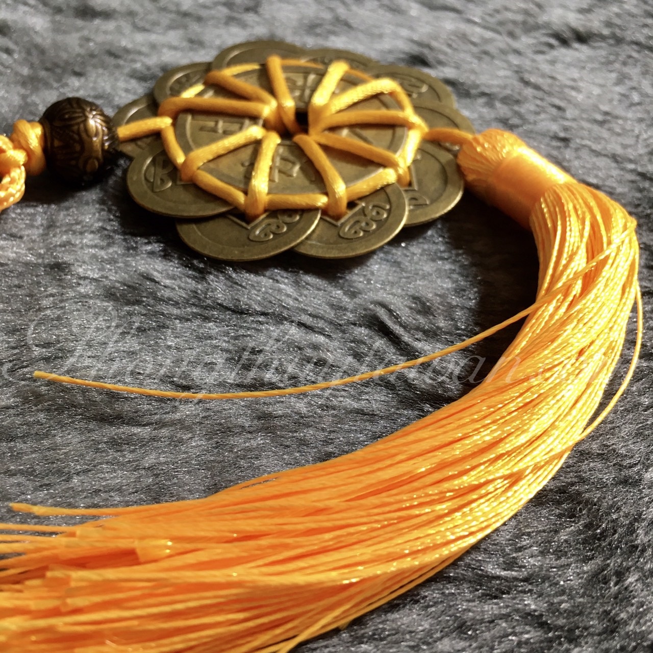 Dây xu HOA MAI THẬP TOÀN 30cm - dây treo ô tô, cửa nhà, mix linh vật, ....