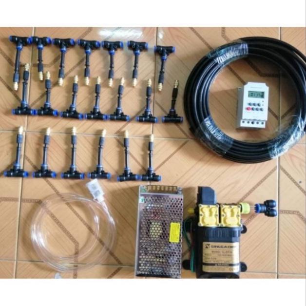 Tưới phun sương tự đông bộ 20 béc đồng phun sương tưới cây tự đông thông minh