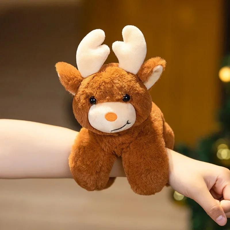 Thú nhồi bông Noel đập tay đáng yêu - Quà tặng gấu bông giáng sinh vui vẻ ôm tay cute - Gối ôm mềm mại cho bé