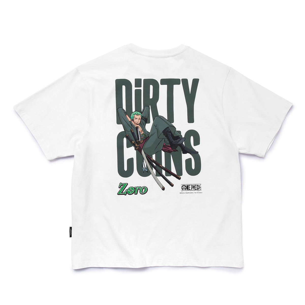 Áo thun DirtyCoins x One Piece Zoro T-Shirt - White