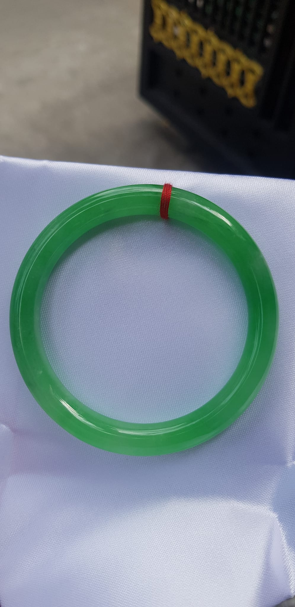 Vòng tay nữ đá cẩm thạch Lý Sịn A 55mm x cọng 8mm Màu Xanh lý tươi bóng đều đẹp Nữ 54kg - 63kg đeo mệnh Mộc mệnh Hỏa mệnh Thủy ạ
