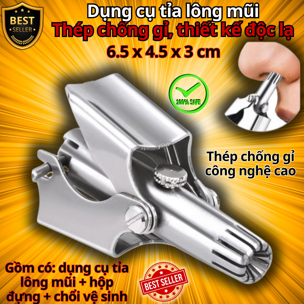 HỘP DA size 17x15cm bộ dụng cụ cắt móng tay 12 chi tiết làm bằng thép không gỉ cao cấp - Cờ tướng nam châm mini D Danido