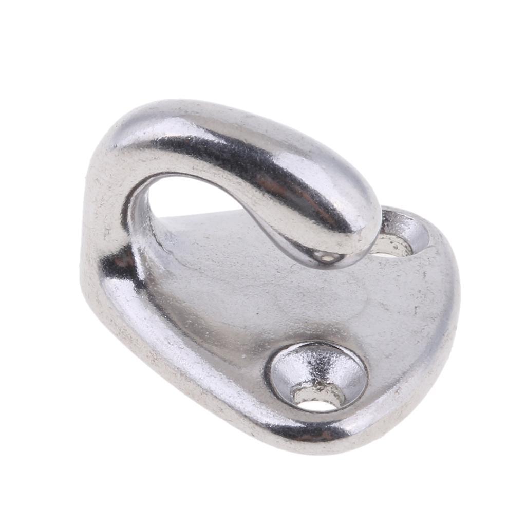 2pcs Marine Grade Stainless Steel Boat Hook Coat and Hat Hook Wall Mount