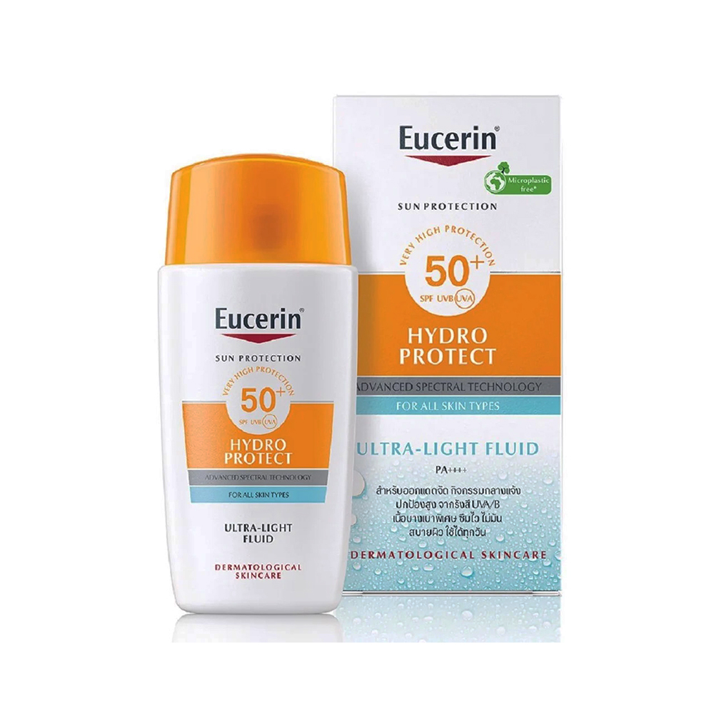 Kem chống nắng Eucerin Hydra Protect Ultra Light Fluid SPF 50+ 50ml - cho mọi loại da, da nhạy cảm