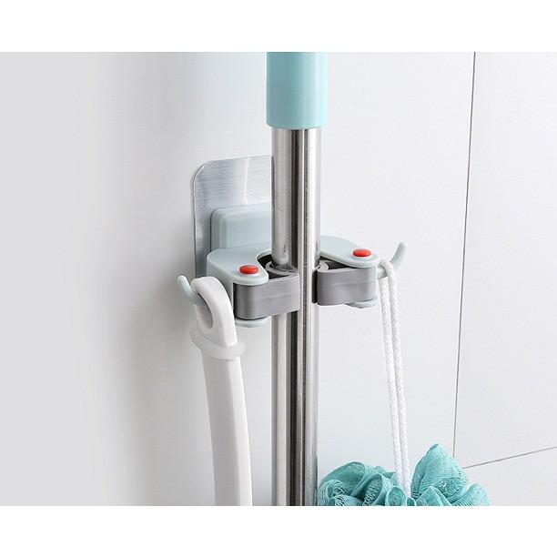 MÓC DÍNH TƯỜNG KẸP CÂY LAU NHÀ CHỔI LAU NHÀ MÓC DAN TƯỜNG