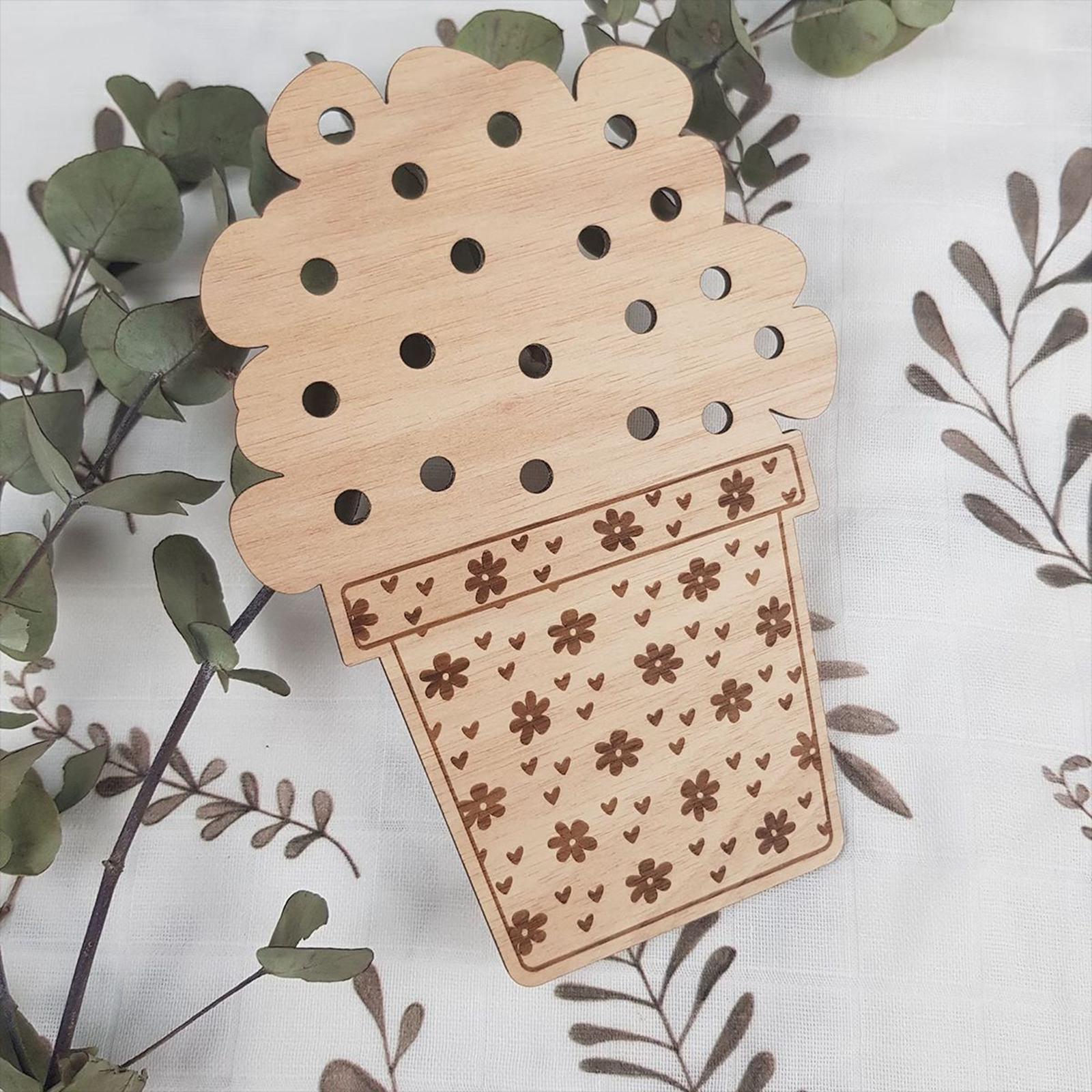 Hand Picked Flower Holder Board Filler Crafts Children Activity Educational Toys Nature Exploration DIY Bouquet Mother's Day Gift from Kids