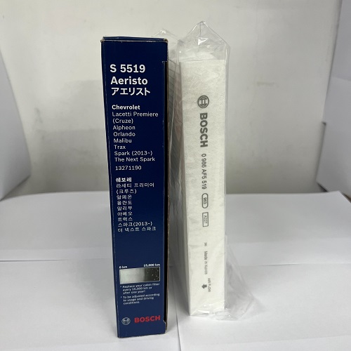 Lọc Gió Điều Hòa Tiêu Chuẩn / BOSCH / Aeristo / S5519 Dành Cho Xe Chervolet Aveo , Colorado , Cruze