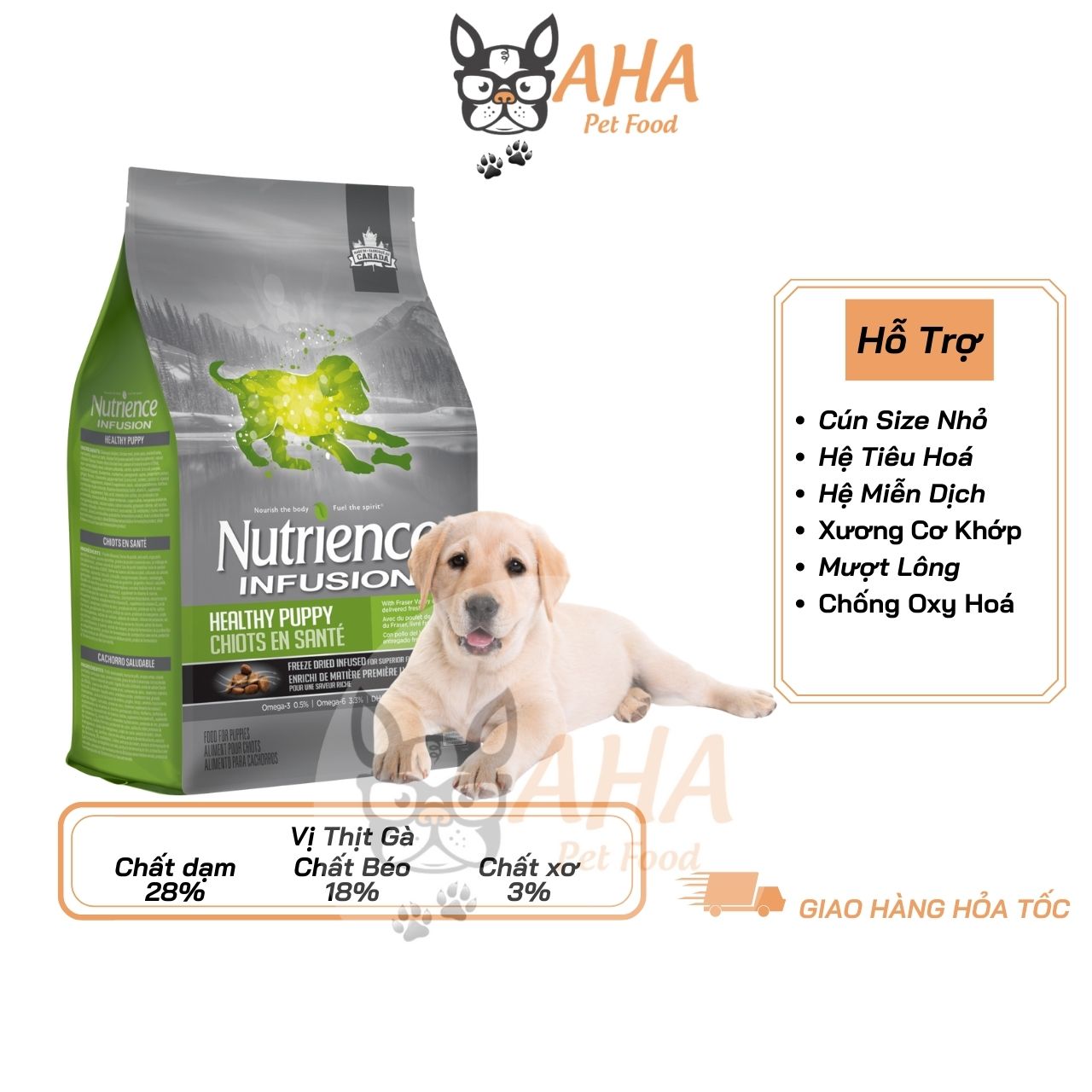 Thức Ăn Hạt Cho Chó Con, Nutrience Subzero Bao 2.27kg - Thức Ăn Cho Chó Gốm Có 6 Loại Thịt Cá, Rau Củ, Trái Cây