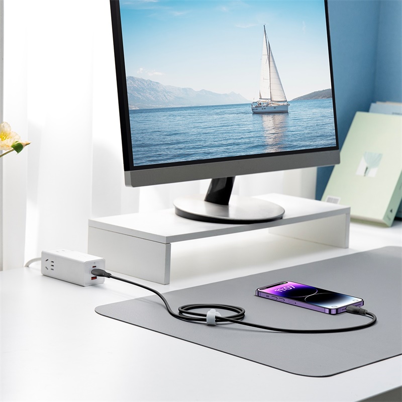 Cáp Sạc Nhanh Baseus Pudding Series USB to Ln 2.4A dùng cho Iphone ipad (Fast Charging Data Cable) - Hàng Chính Hãng