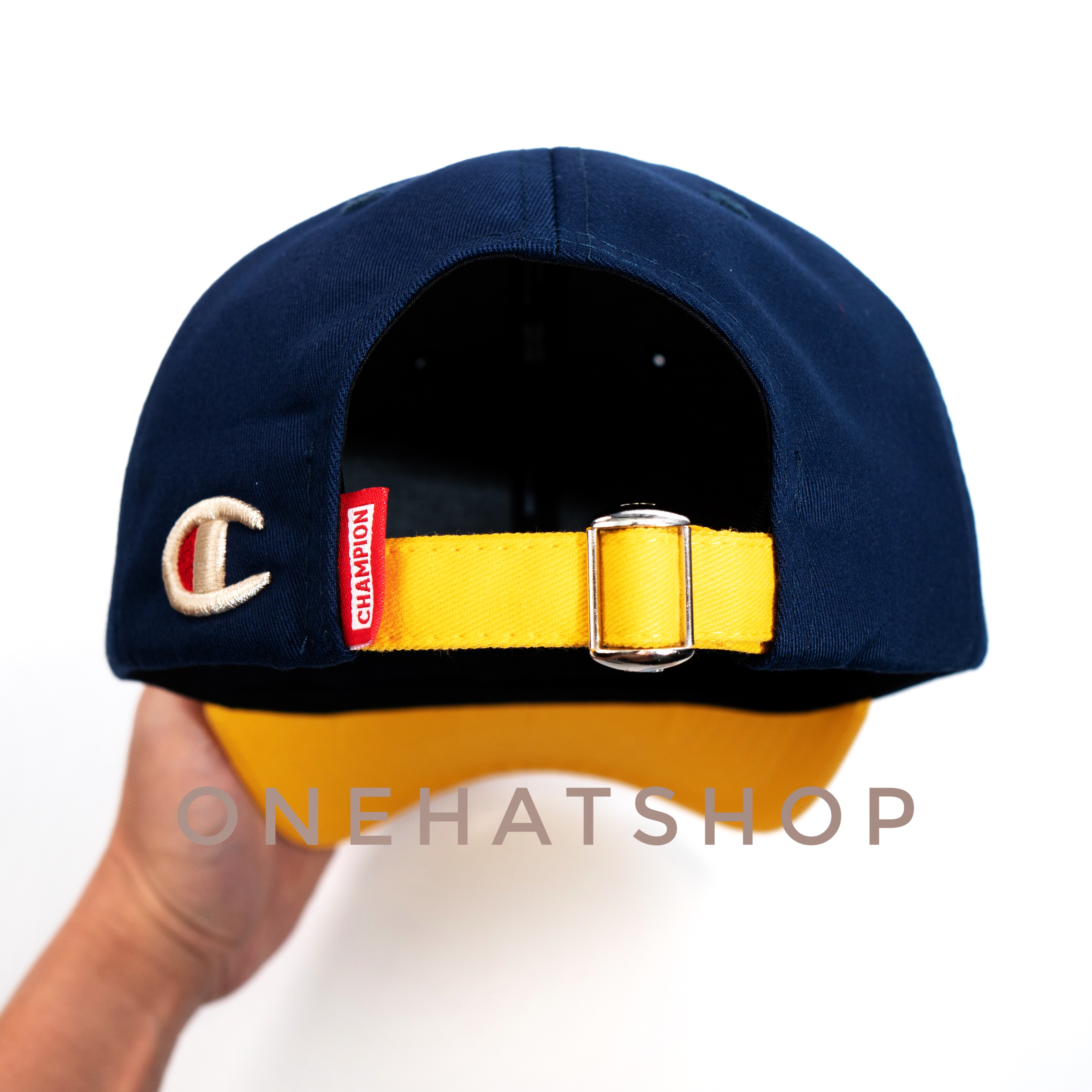 Nón Bóng Chày Lưỡi Trai Màu Navy Vành nón Màu Vàng fom Baseball - Vải loại 1- Chất lượng cao- One Hat