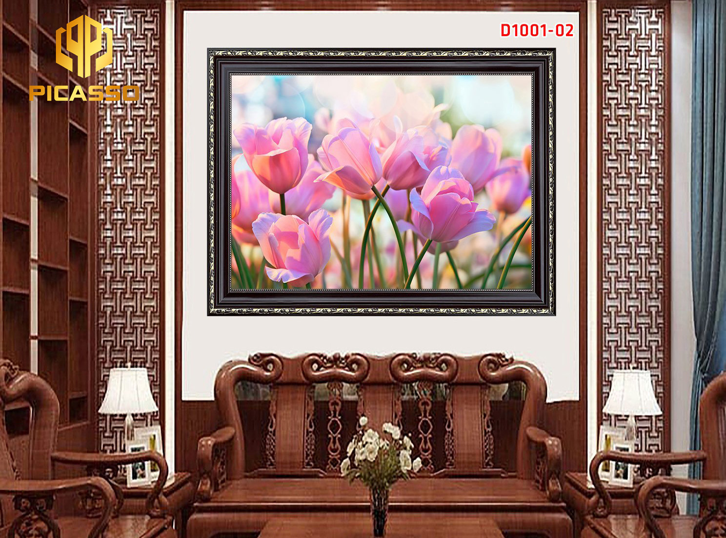 Tranh kính cường lực Hiện đại D1001