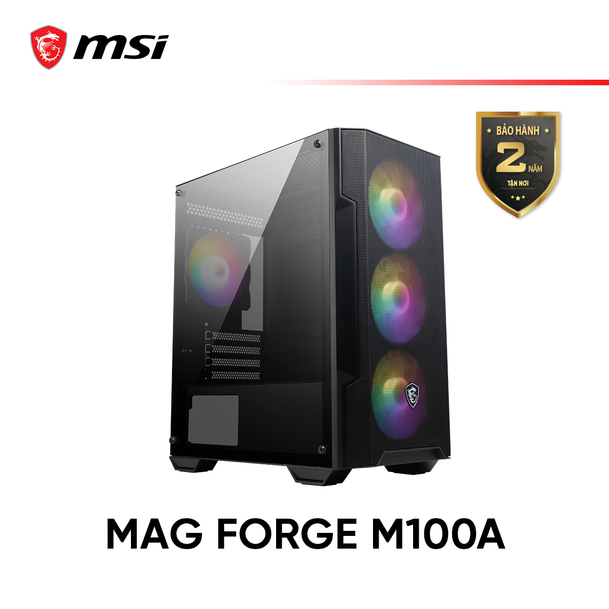 Vỏ máy tính Case MSI MAG FORGE M100A - Hàng chính hãng