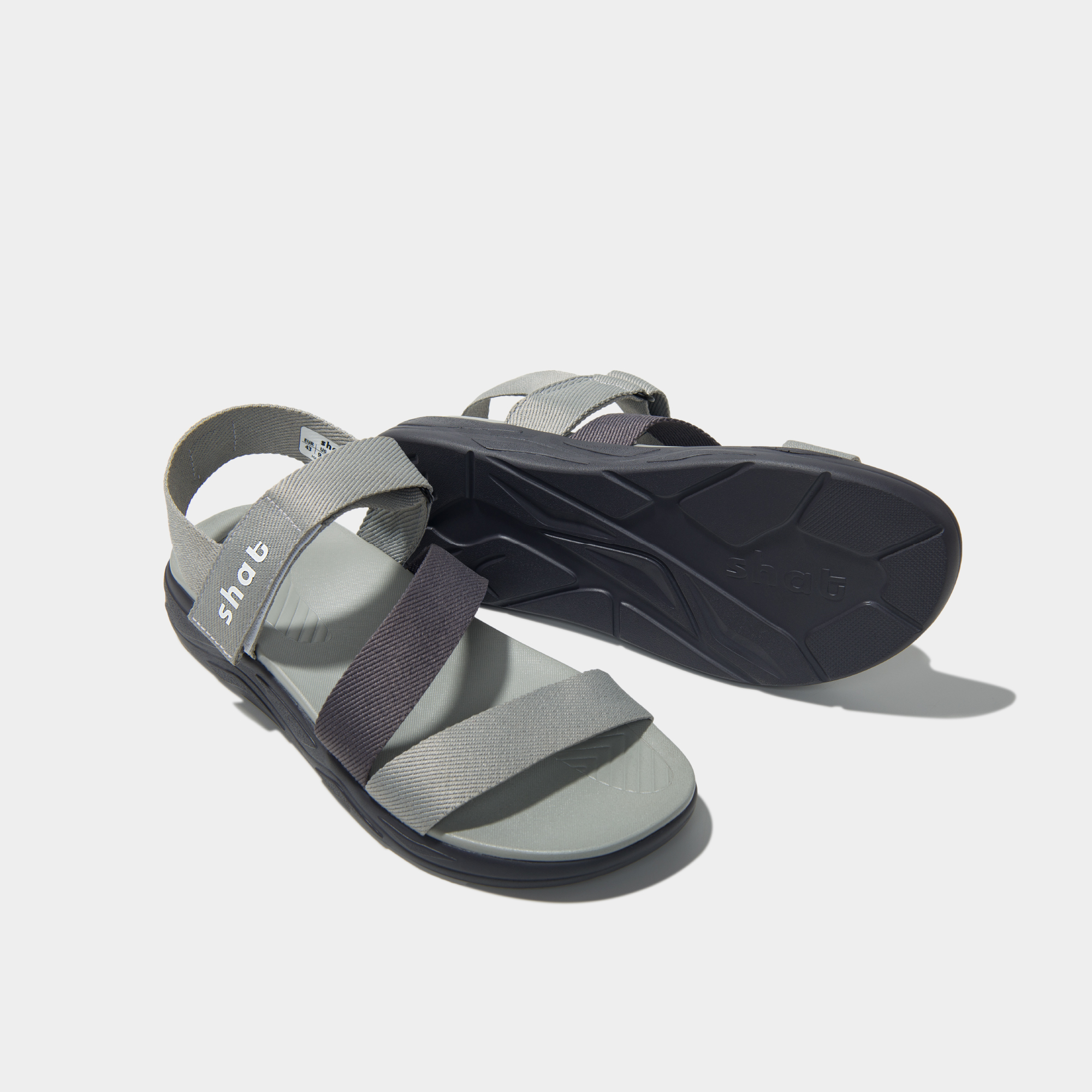 Giày Sandals Thời Trang Shat Xám Hai Màu S1M2020