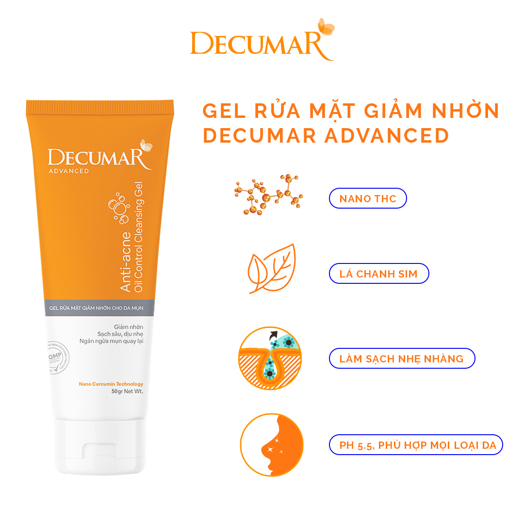 COMBO CƠ BẢN CHO DA MỤN DECUMAR ADVANCED