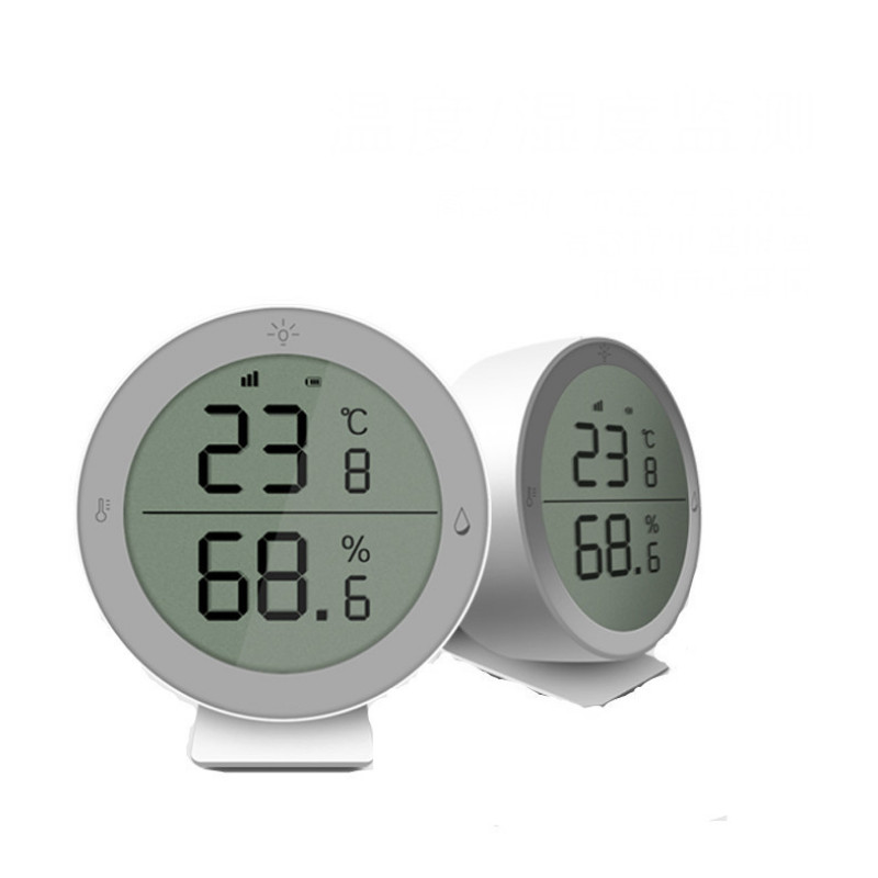 Cảm Biến Nhiệt Độ Độ Ẩm Có Màn Hình Để Bàn Dùng Sóng Zigbee Sử Dụng Trên Ứng Dụng Tuya TTH2B