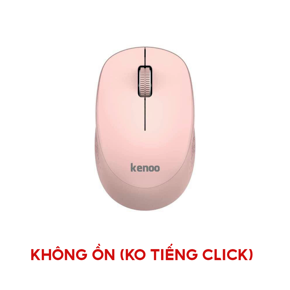 Chuột Không Dây Kenoo M106 Nhiều Màu, Nút Bấm Không Ồn - Hàng Chính Hãng