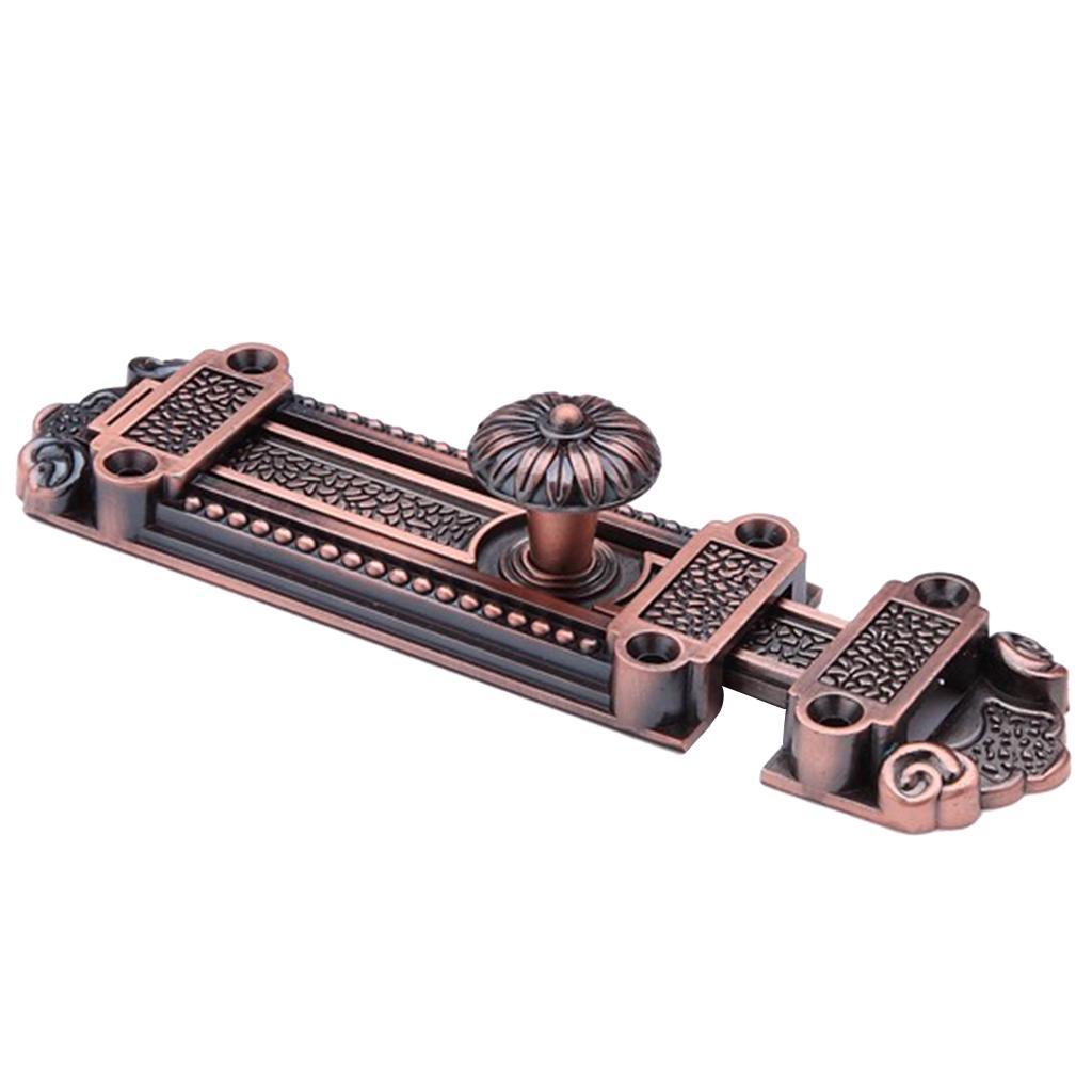 2x 5-Inch Slide Latch Lock Door Security Door Latch Sliding Lock - 24 Screws