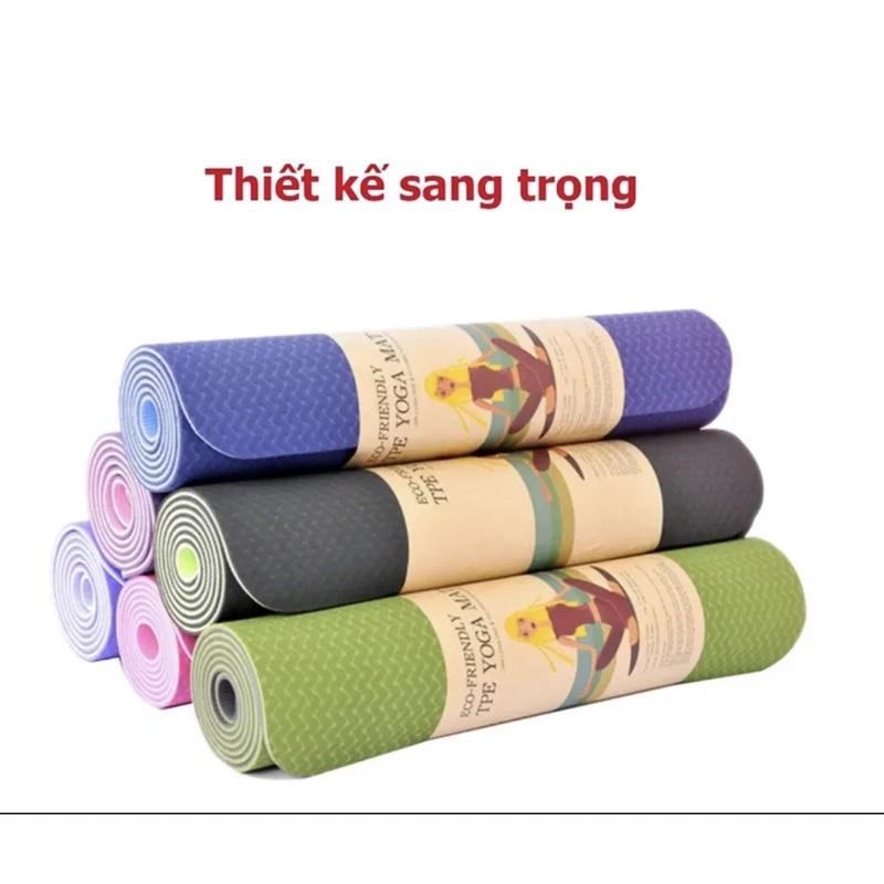 THẢM TẬP YOGA CAO CẤP THẢM TẬP GYM TPE KHỔ 60cm x 183cm