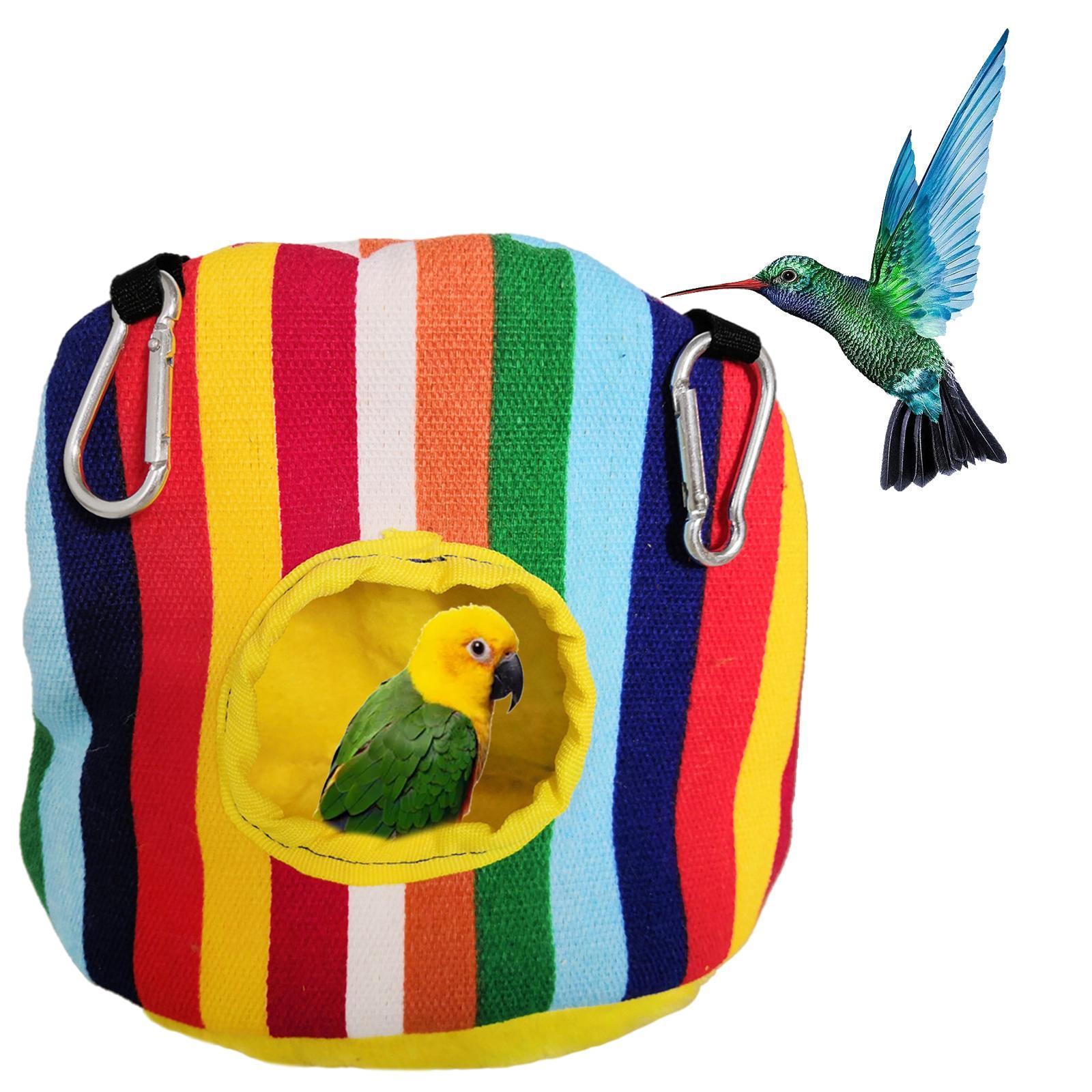 2x Warm Birds Hammock Hanging Nest Cave Sleeping Bed for Cockatoo Mice Pet