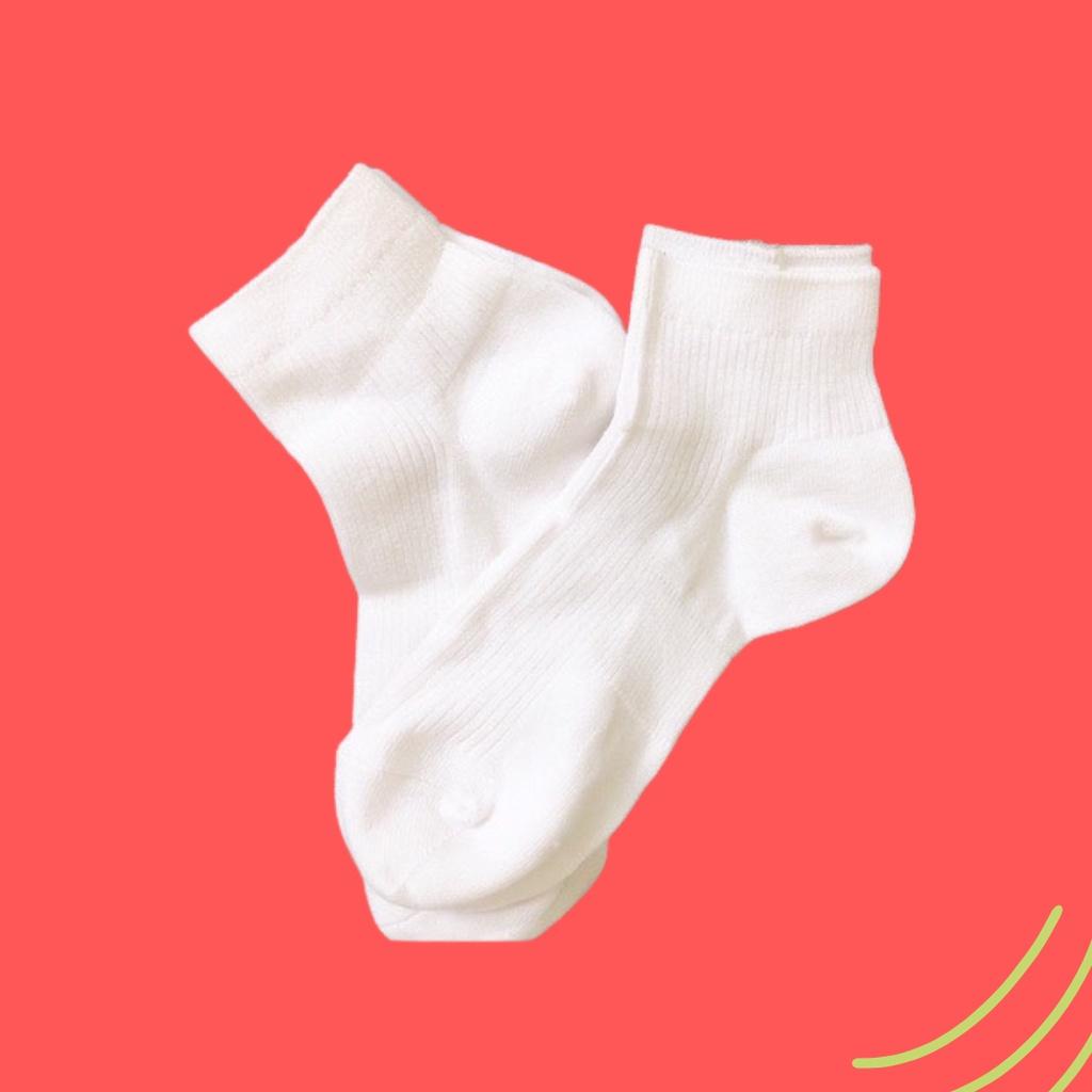 (Combo5 đôi)Tất cổ cao nữ vớ nữ cổ cao vải cotton thấm hút thoáng khí kiểu dáng basic nhiều mầu - Chùm buôn tất h4