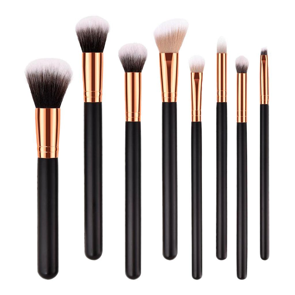 Soft Makeup Brushes Set Powder Foundation Eyeshadow Brow Lip Brush Tool 8PCS