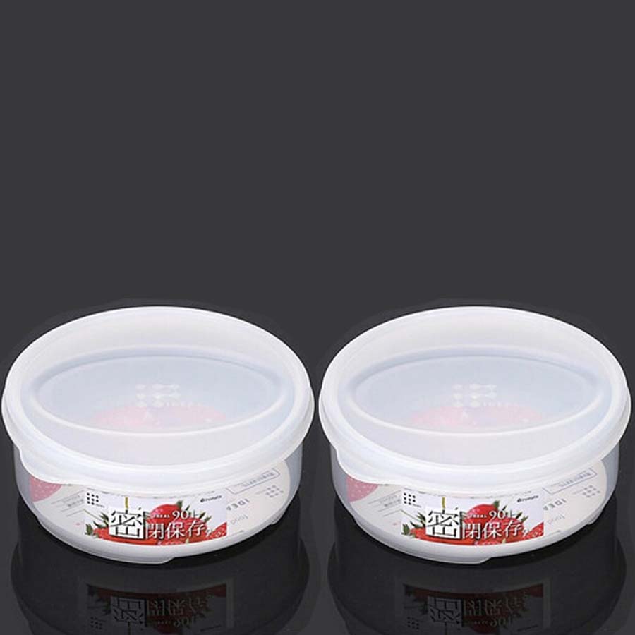 Hộp Nhựa Tròn Nắp Dẻo Bảo Quản Thực Phẩm - Nội Địa Nhật Bản