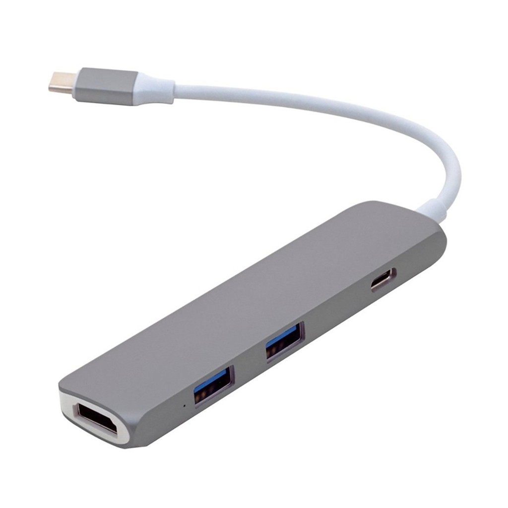 Cổng Chuyển HYPERDRIVE USB TYPE-C HUB WITH 4K HDMI SUPPORT FOR 2016 MACBOOK PRO & 12″ MACBOOK, SURFACE GRAY - GN22B - HÀNG CHÍNH HÃNG