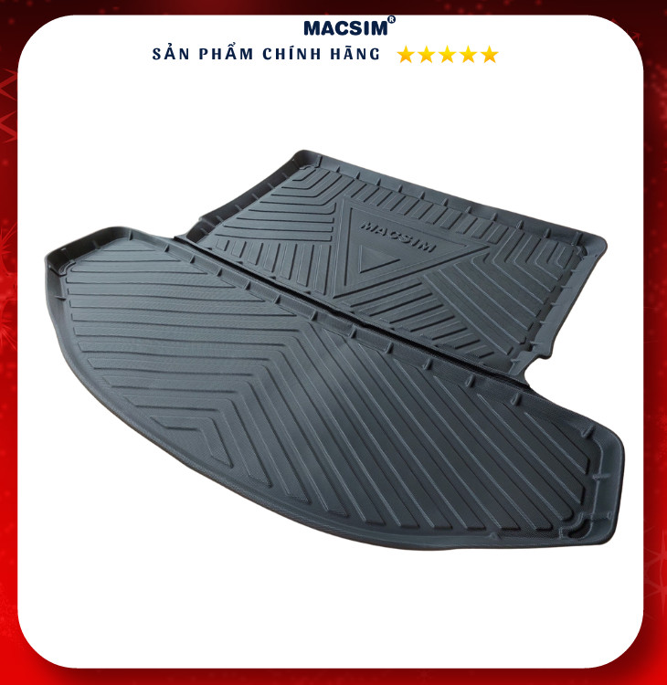 Thảm lót cốp xe ô tô New MAZDA CX8 nhãn hiệu Macsim chất liệu TPV cao cấp màu đen