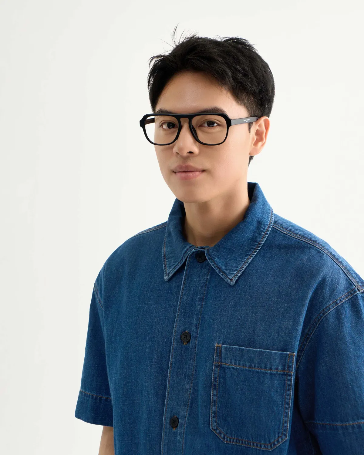 Áo sơ mi denim nam Form Loose - RT 10S25DSH001 | ROUTINE CÀ MAU